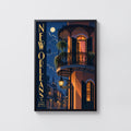 Vintage New Orleans Poster, French Quarter Wall Art