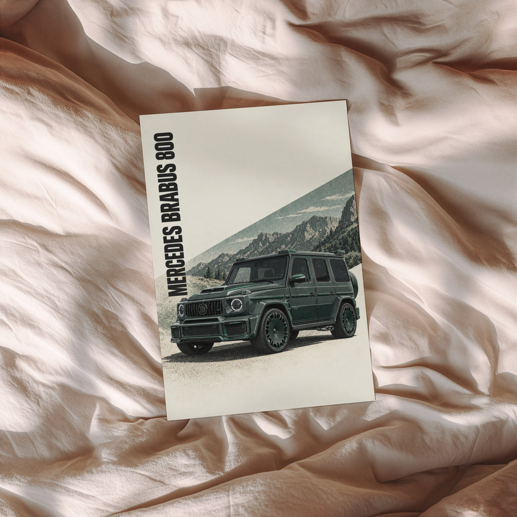 Vintage Mercedes Brabus 800 Print, G-Class SUV