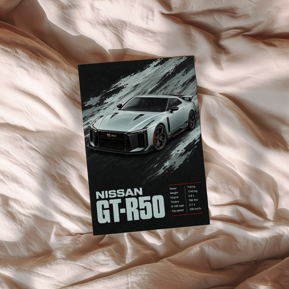 Vintage Nissan GT-R50 Print, Supercar Wall Art