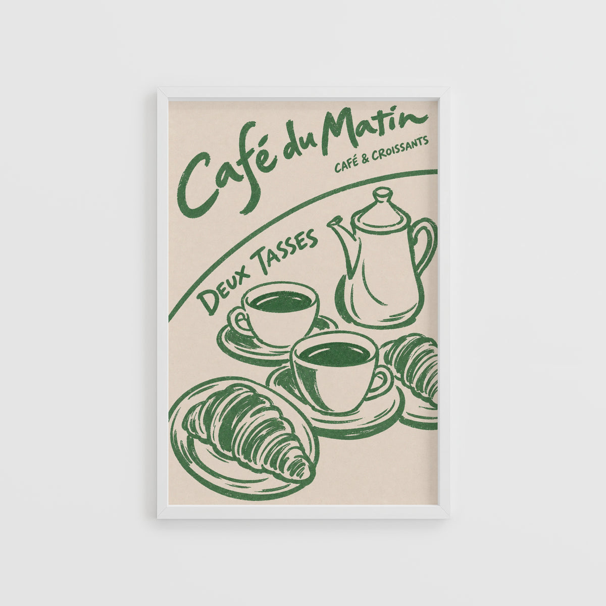Vintage Cafe Print and Poster, French Kitchen Wall Art