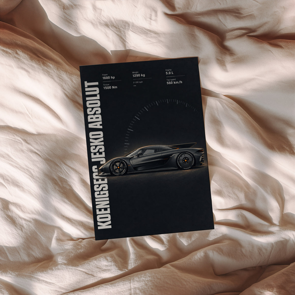 Vintage Koenigsegg Jesko Absolut Car Print