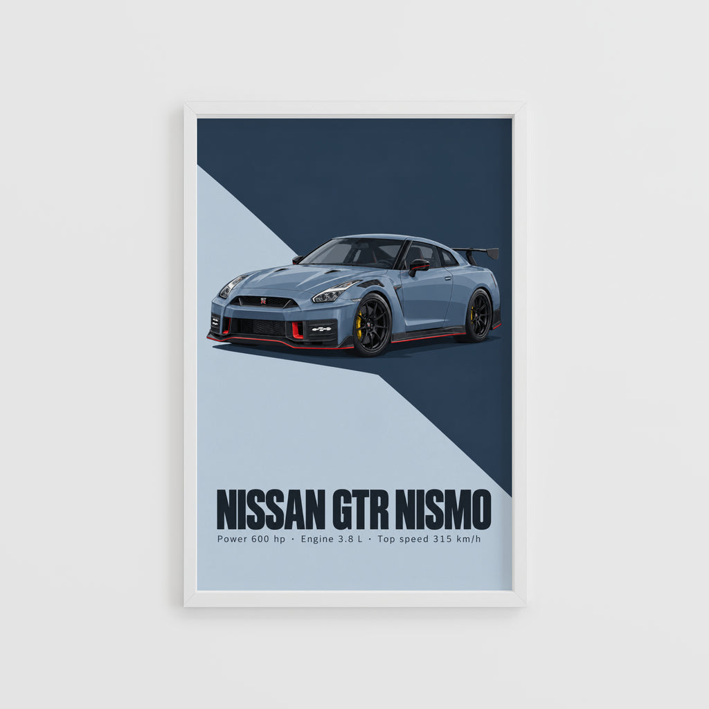 Vintage Nissan GTR Nismo Print, JDM Car Wall Art