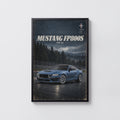 Vintage Mustang FP800S Print, Muscle Car Wall Art