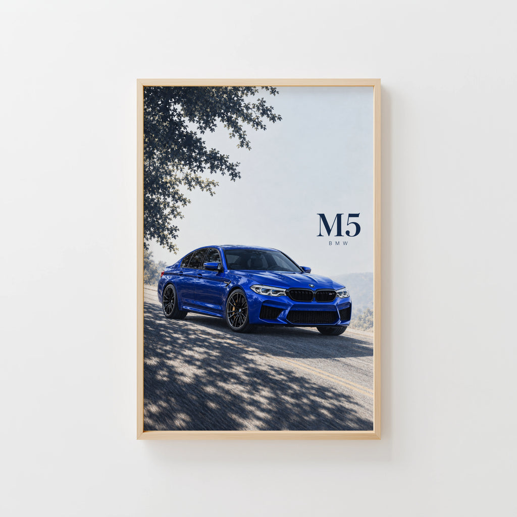 Vintage BMW M5 Print, Car Wall Art