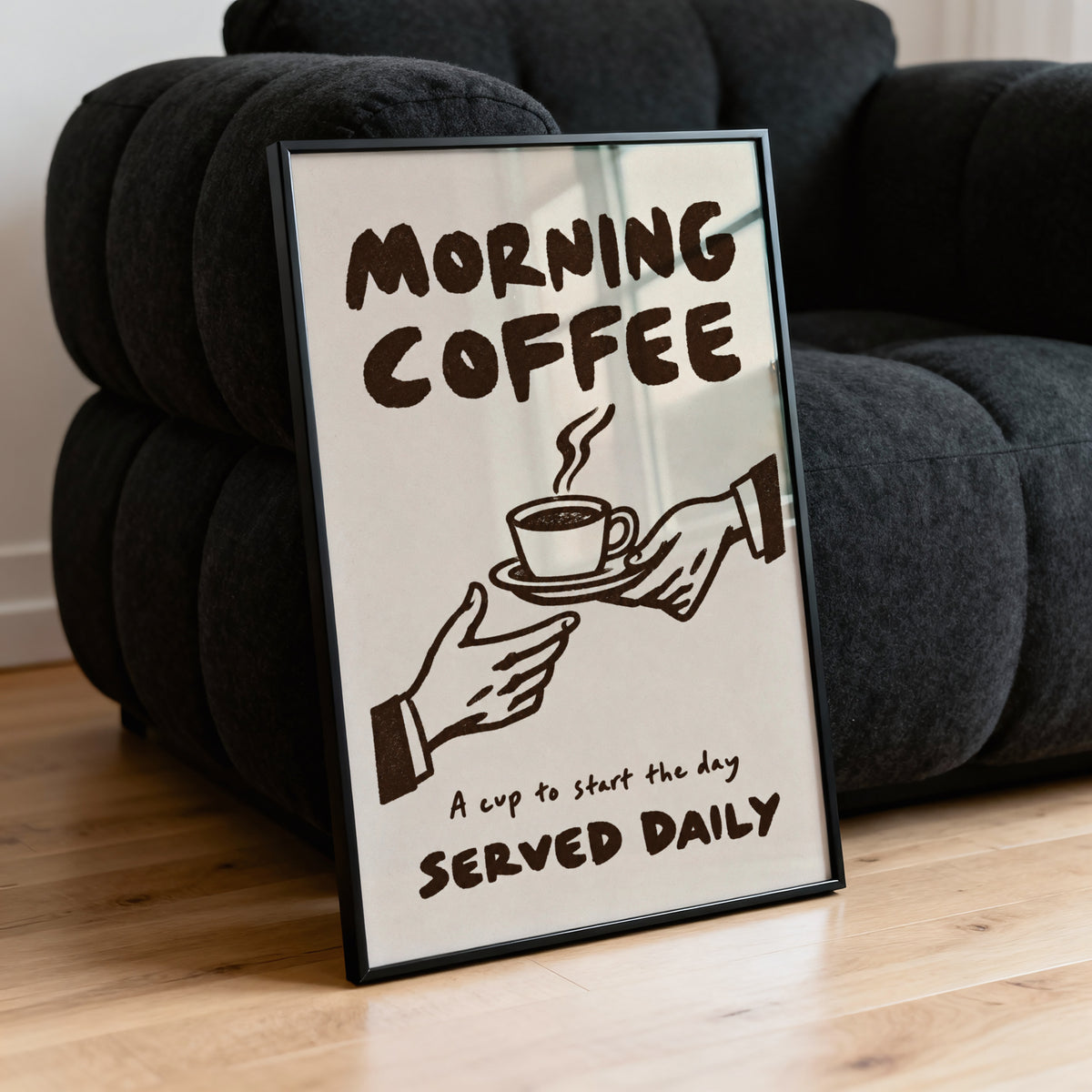 Vintage Coffee Print and Poster, Kitchen Wall Art Decor