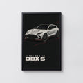 Vintage Aston Martin DBX S Print, Car Poster, Garage Art