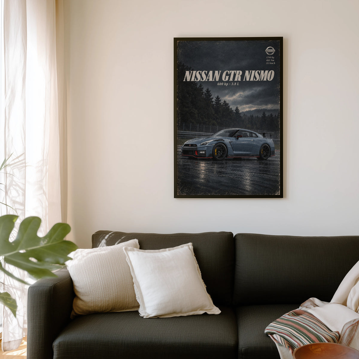 Vintage Nissan GTR Nismo Print, Car Wall Art