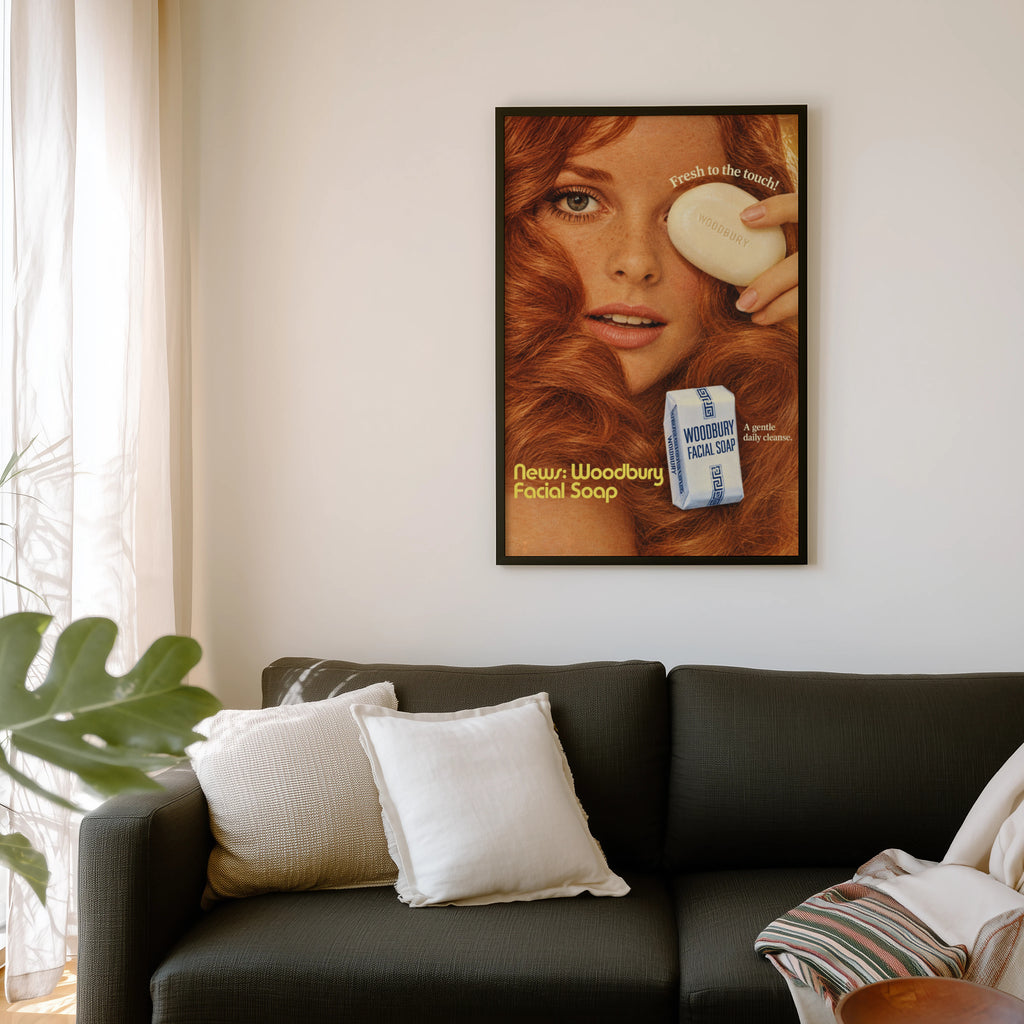 Vintage Woodbury Soap Poster, Retro Advert Wall Art, Print