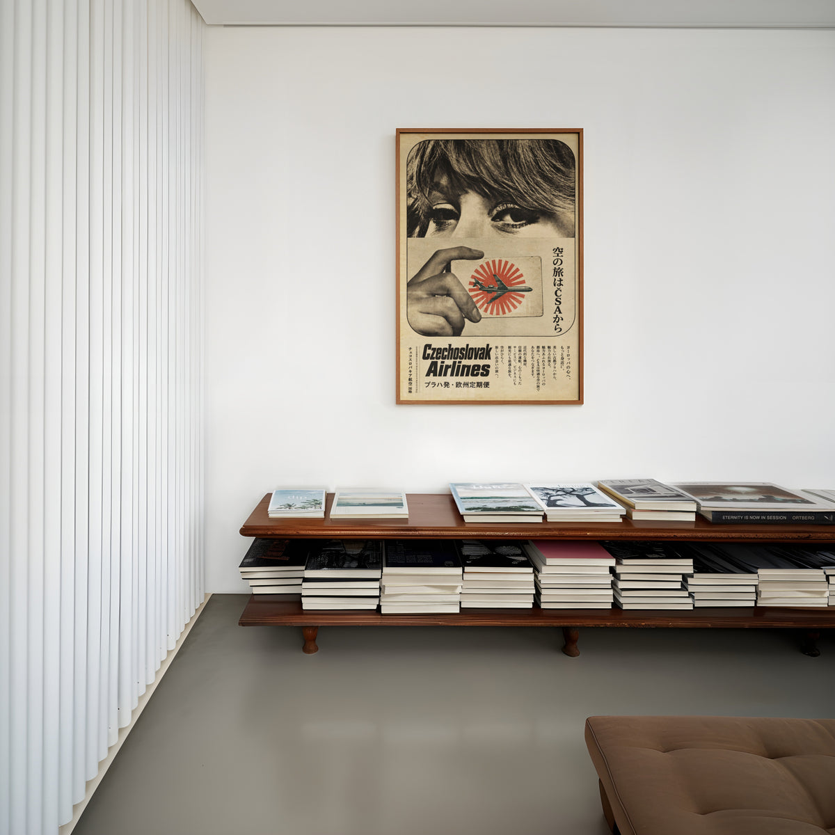 Vintage Airline Poster, Retro Travel Wall Art