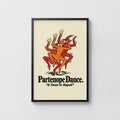 Vintage Beer Print, Partenope Dance Poster, Napoli Art