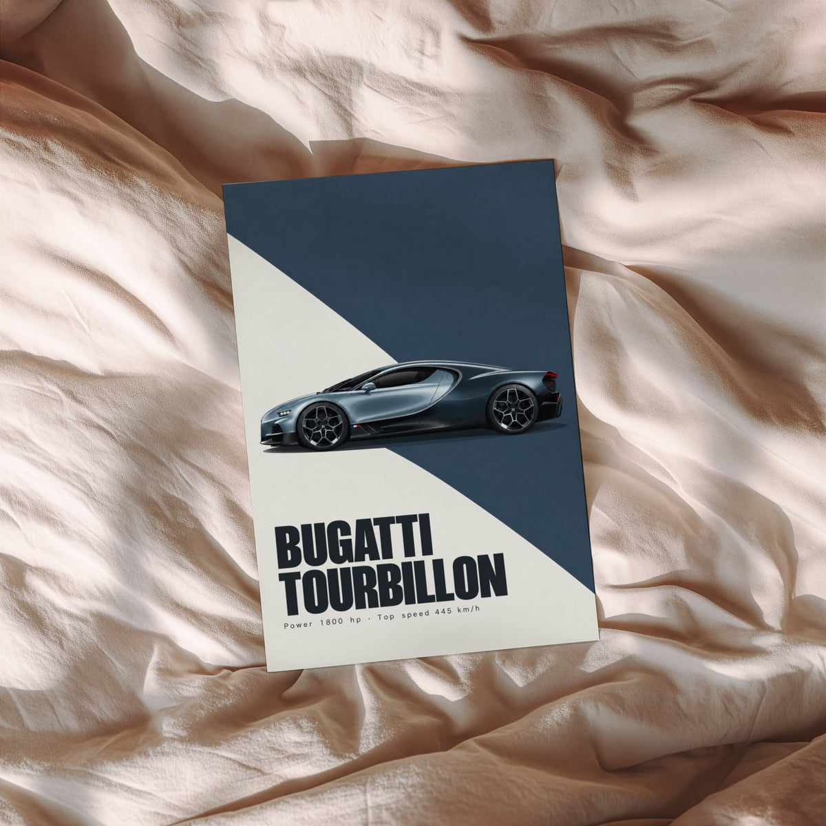 Vintage Bugatti Tourbillon Print, Car Poster, Wall Art