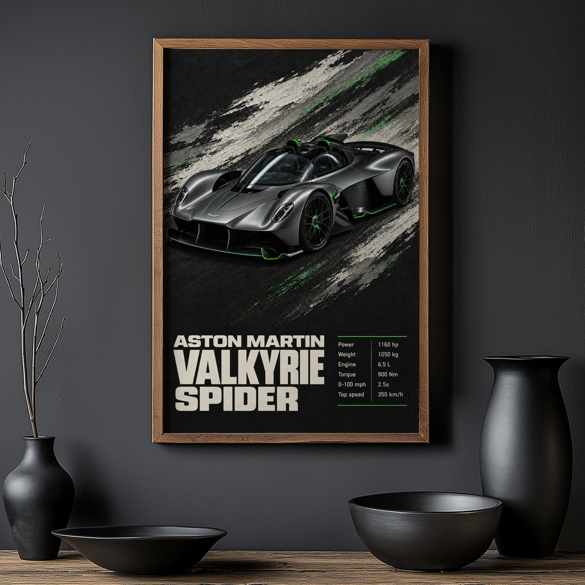 Vintage Aston Martin Valkyrie Spider Print