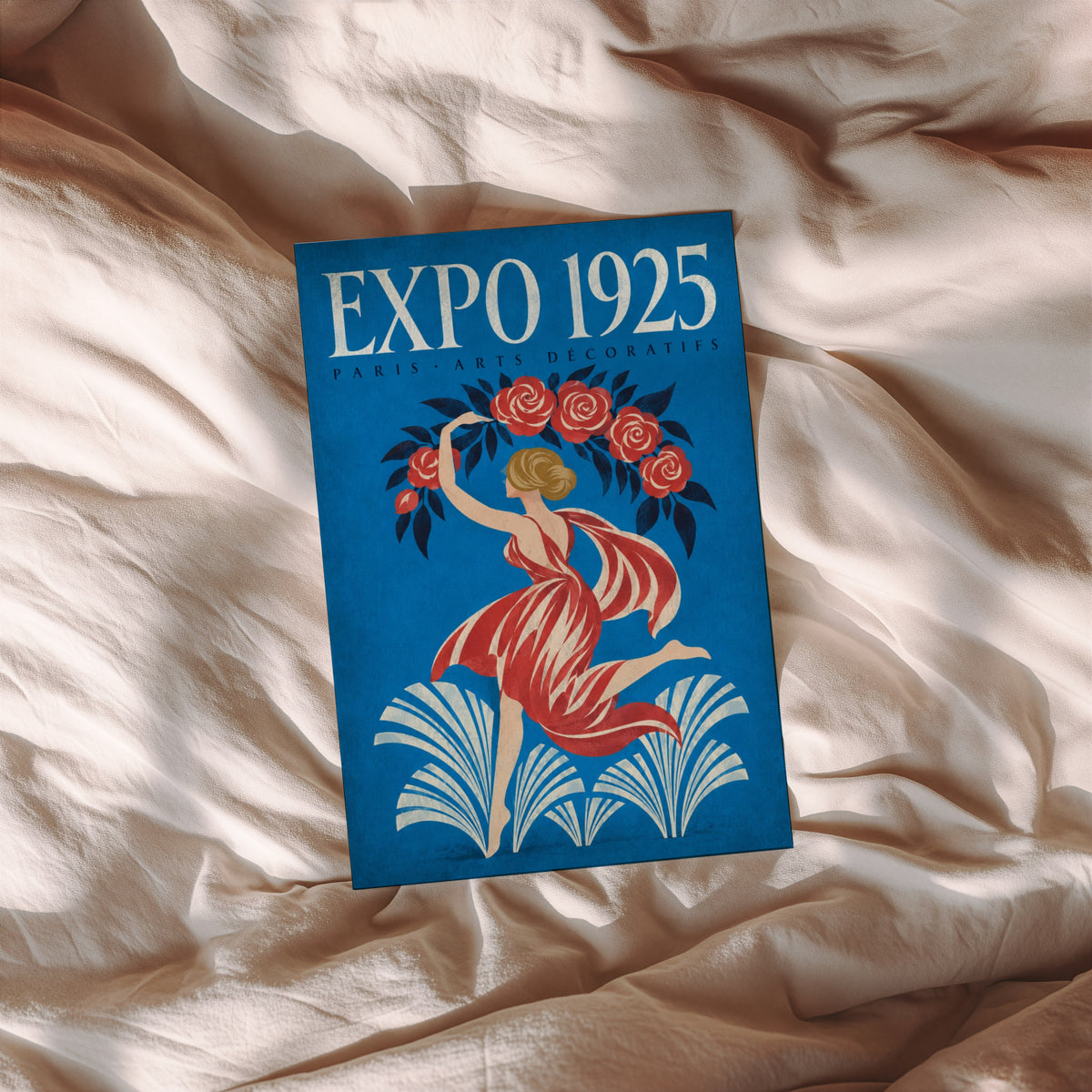 Vintage Paris Expo 1925 Poster, Art Deco Wall Art, Print