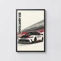 Vintage Toyota Camry Race Car Print, Motorsport
