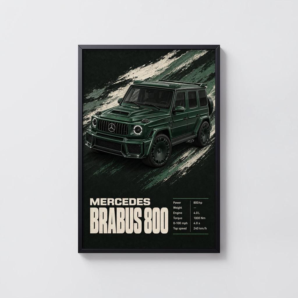 Vintage Mercedes Brabus 800 G Wagon Print