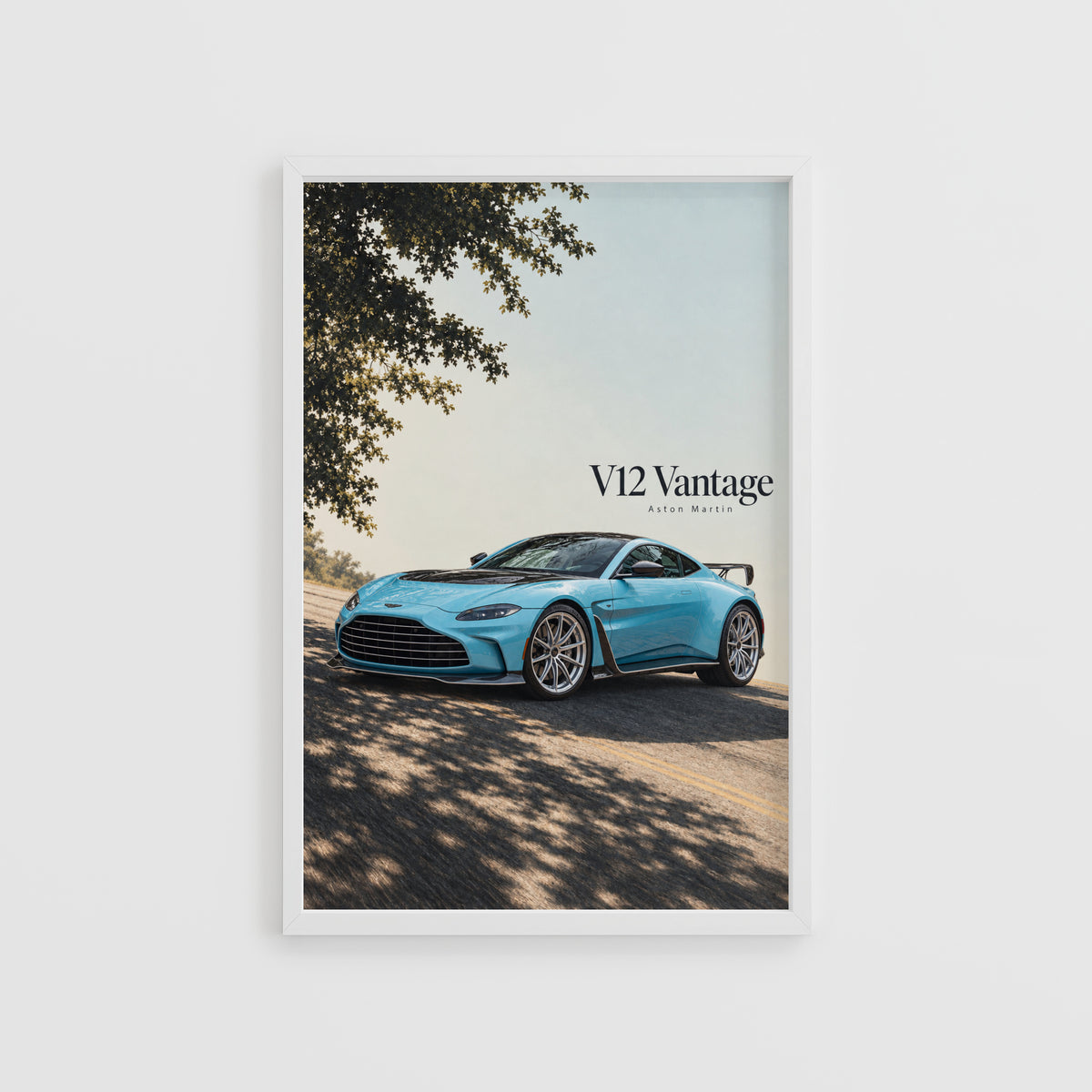 Vintage Aston Martin V12 Vantage Print, Car Art