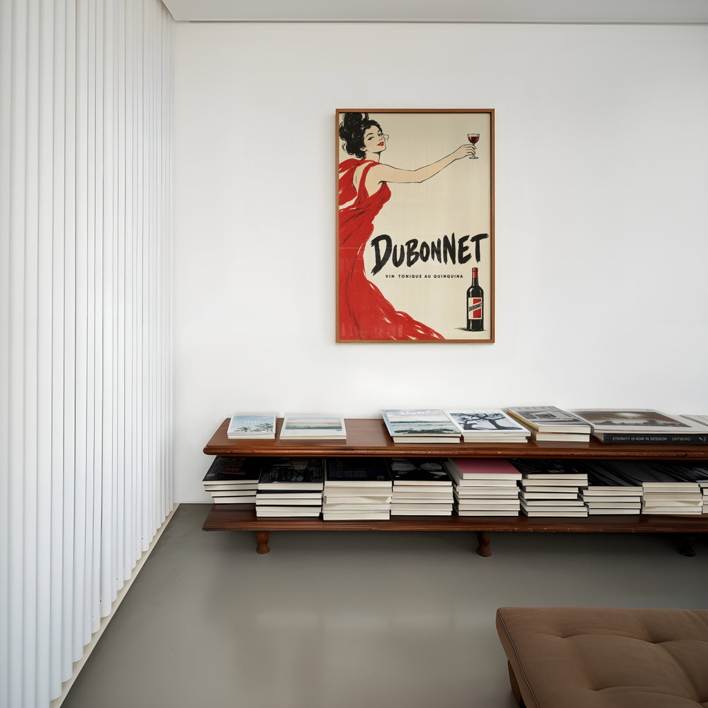 Vintage Dubonnet Print Poster, French Wine Wall Art