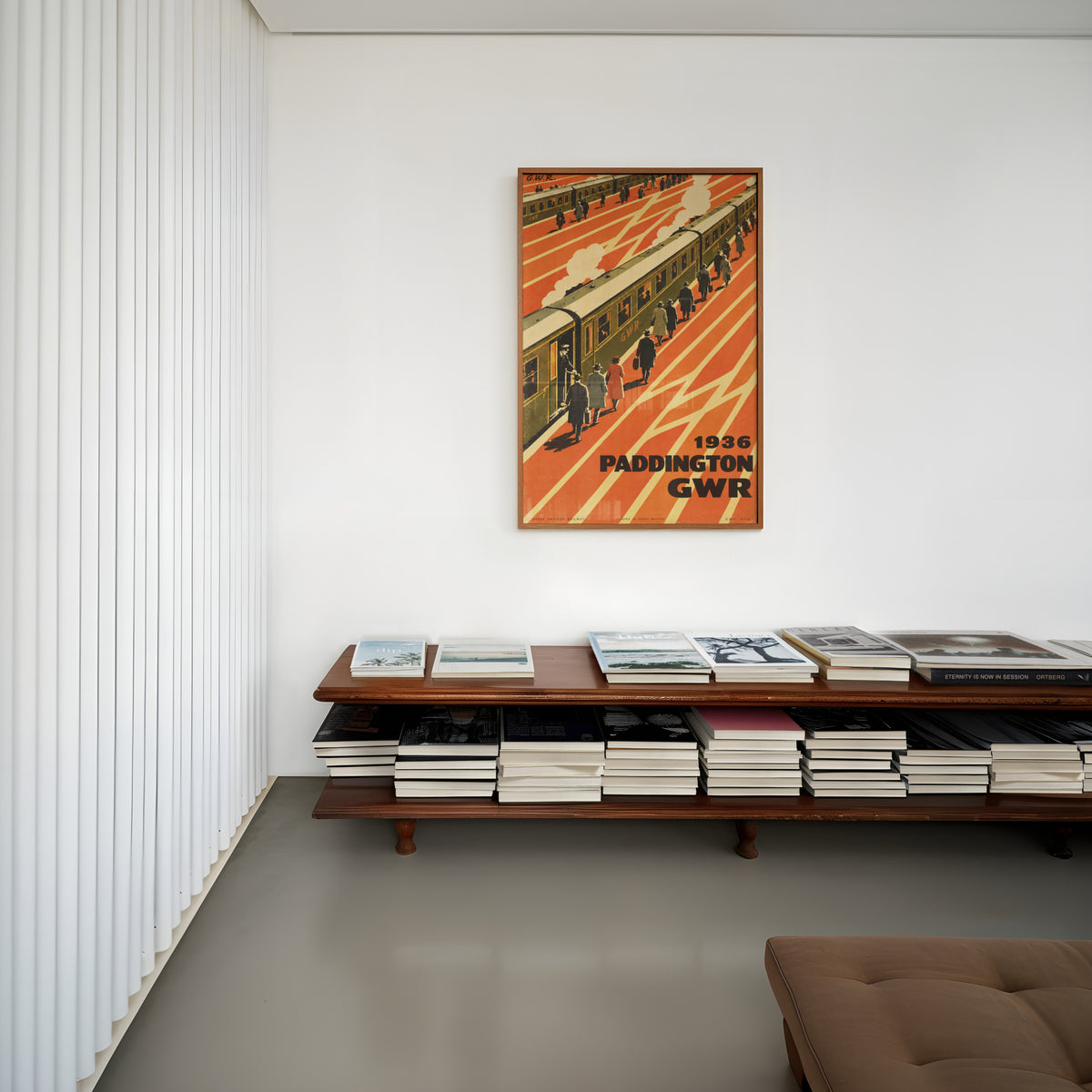Vintage Paddington Station GWR Print Poster, Railway Art