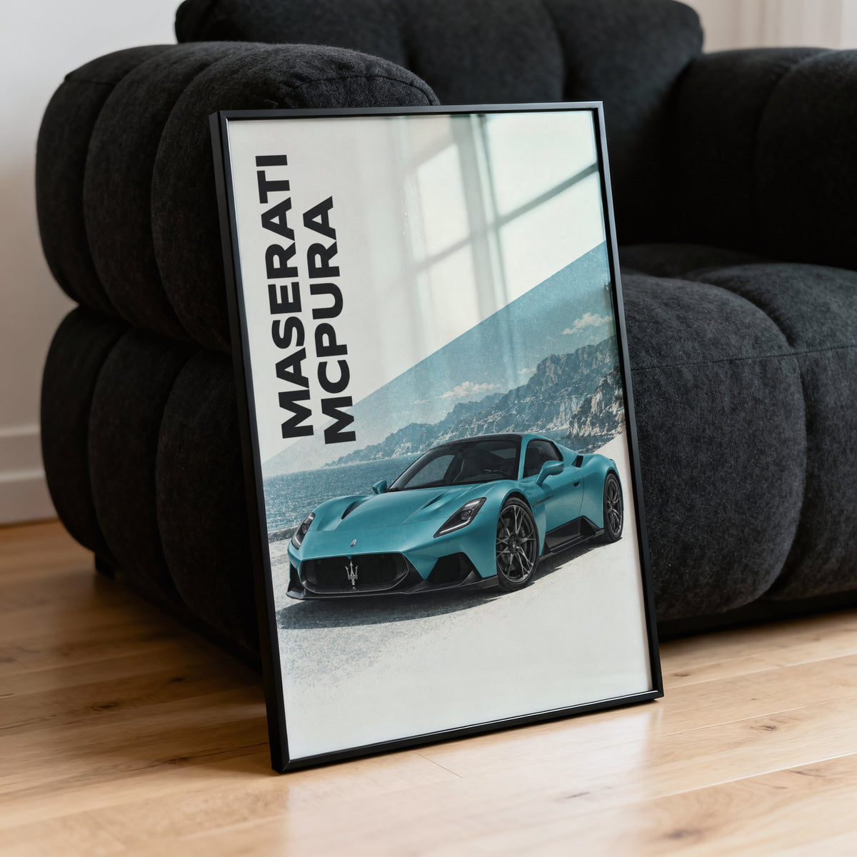 Vintage Maserati MCPura Print, Car Wall Art
