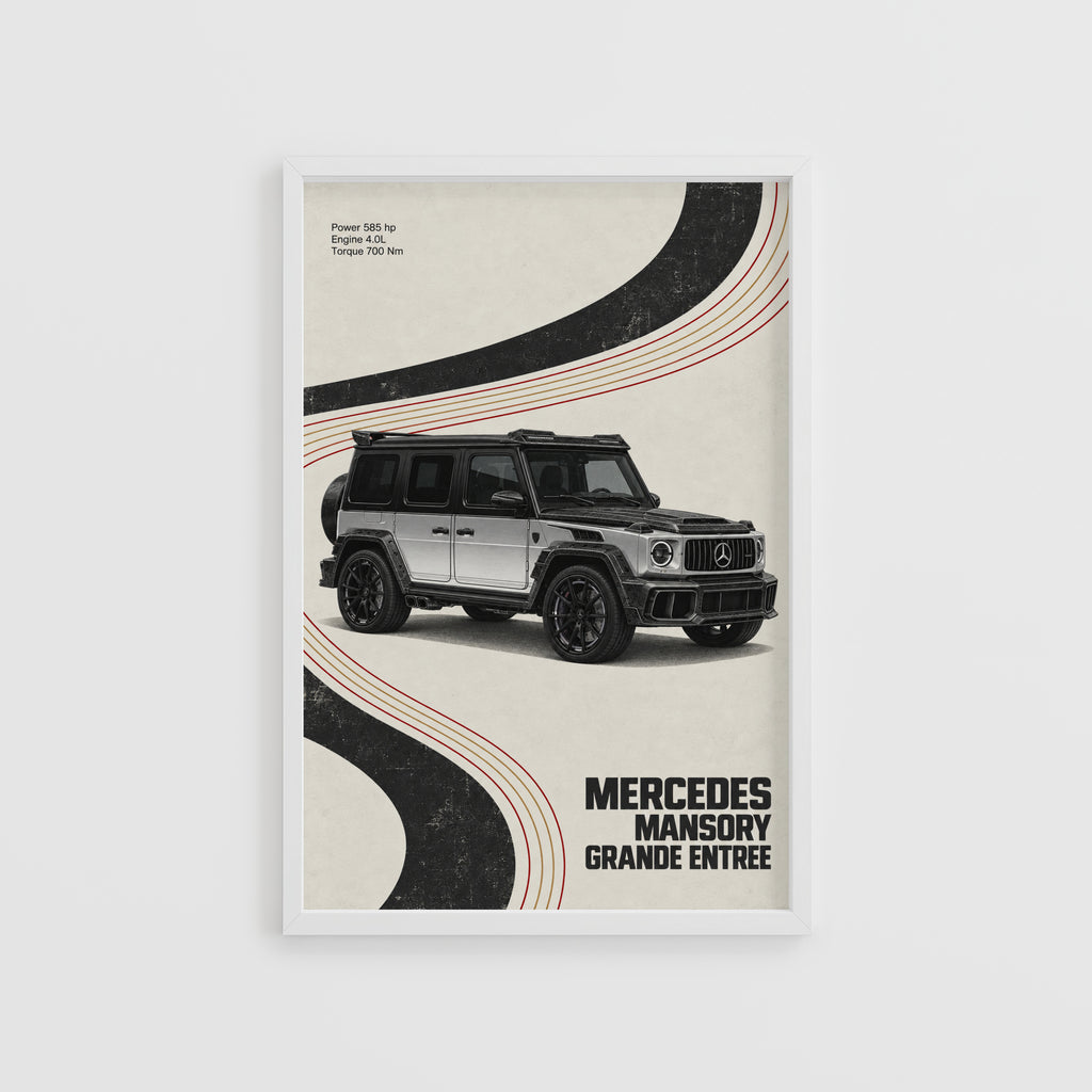 Vintage Mercedes Mansory G Wagon Print Wall Art