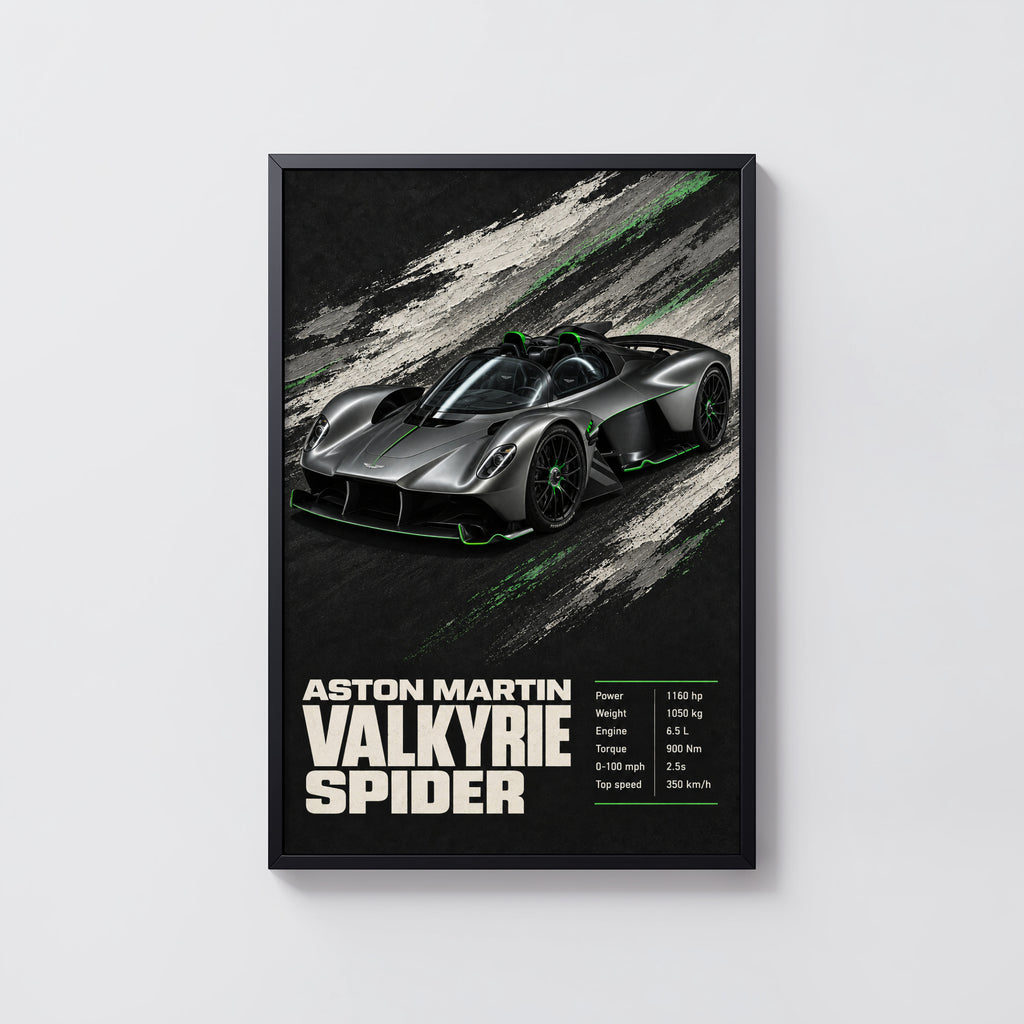 Vintage Aston Martin Valkyrie Spider Print