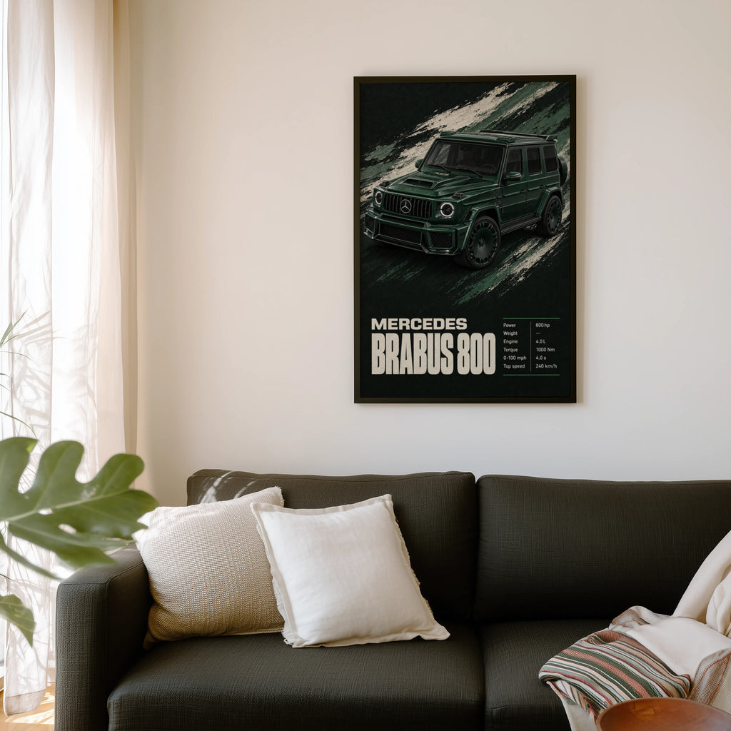 Vintage Mercedes Brabus 800 G Wagon Print