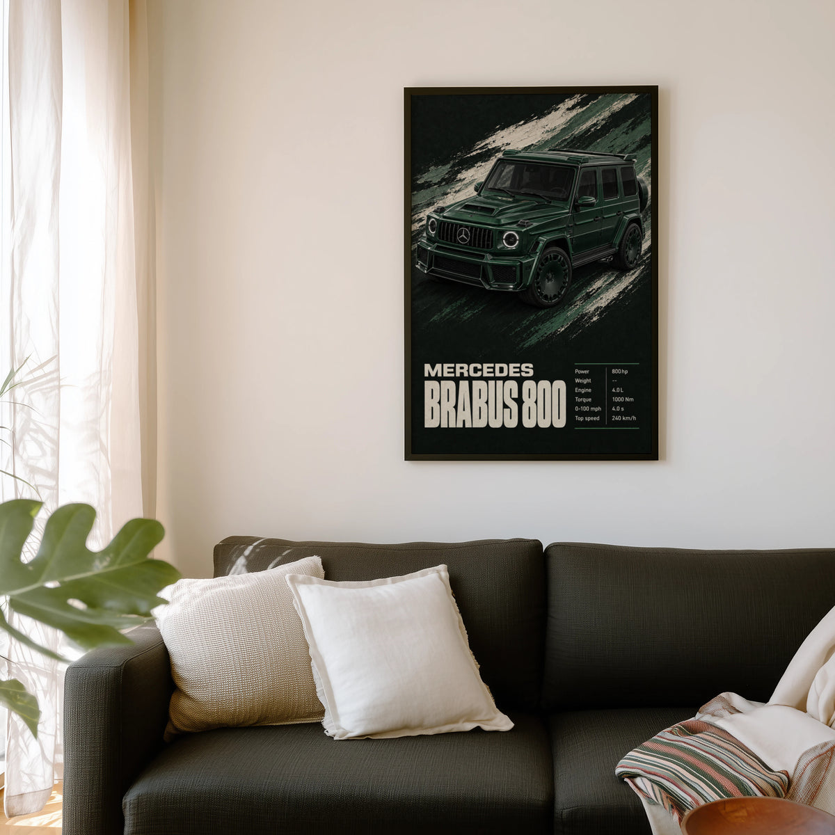 Vintage Mercedes Brabus 800 G Wagon Print