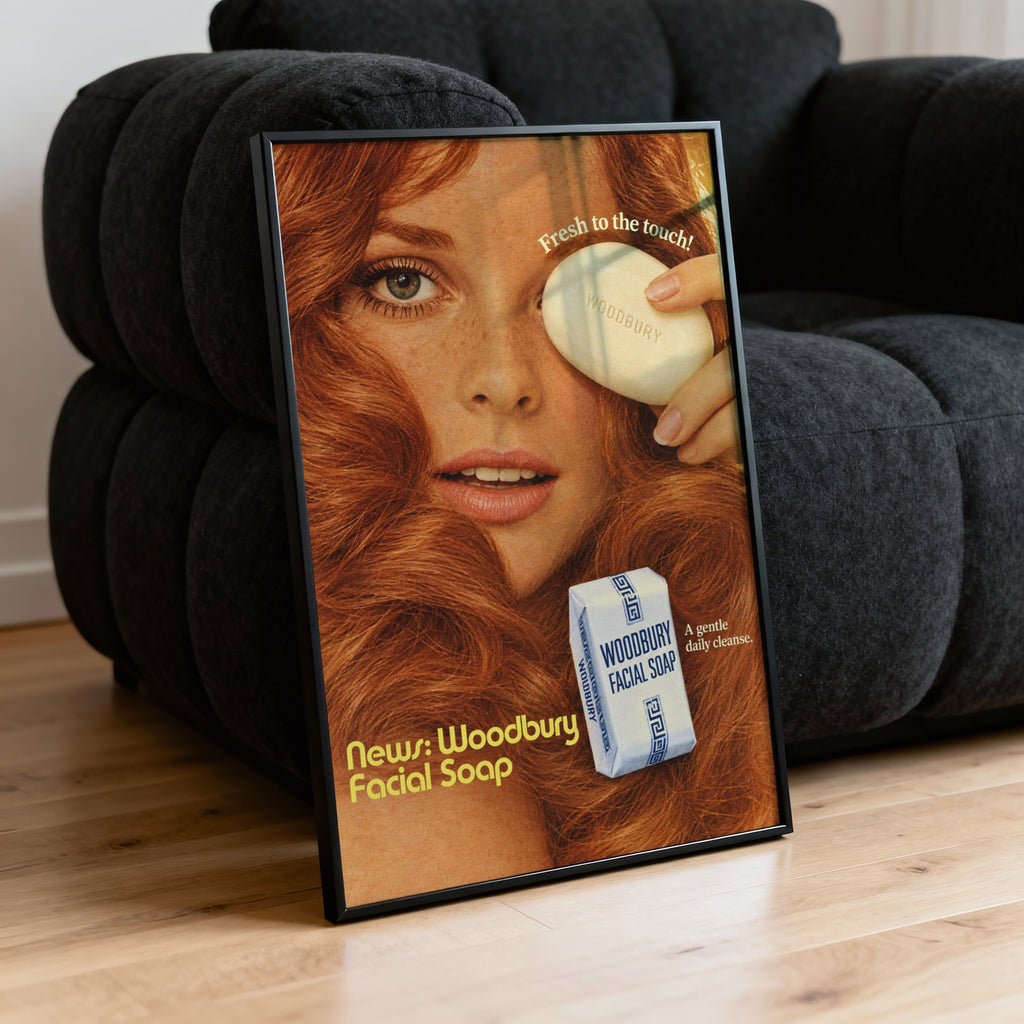 Vintage Woodbury Soap Poster, Retro Advert Wall Art, Print