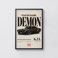 Vintage Dodge Demon Print, Muscle Car Poster