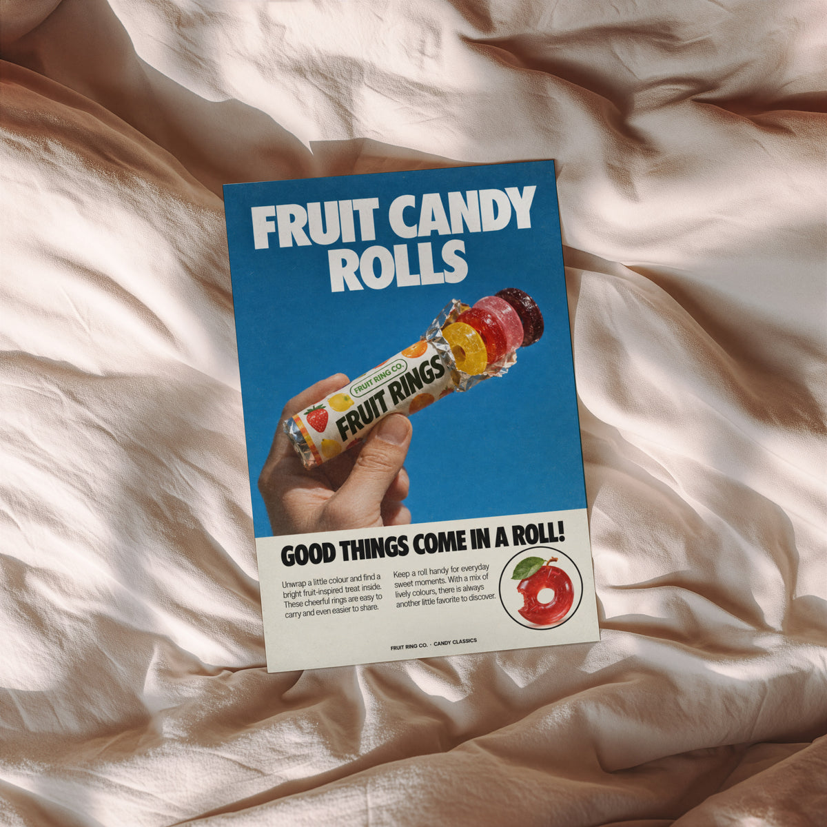 Vintage Fruit Candy Poster, Retro Kitchen Wall Art, Print