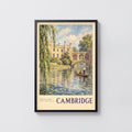 Vintage Cambridge Poster, Bridge of Sighs Wall Art Print