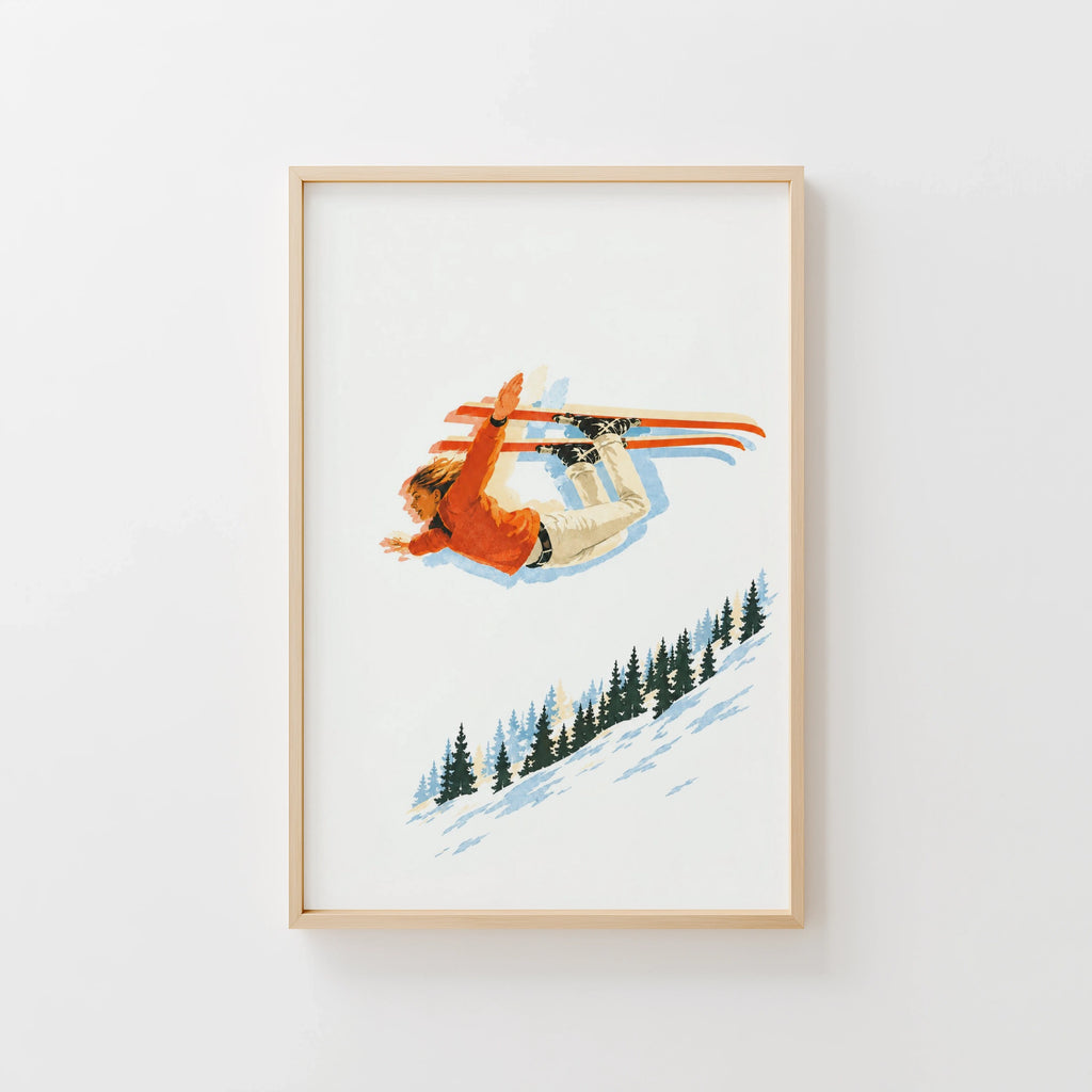 TEST frame picker - Vintage Ski Jump Print