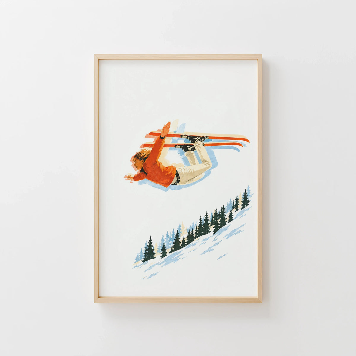 TEST frame picker - Vintage Ski Jump Print