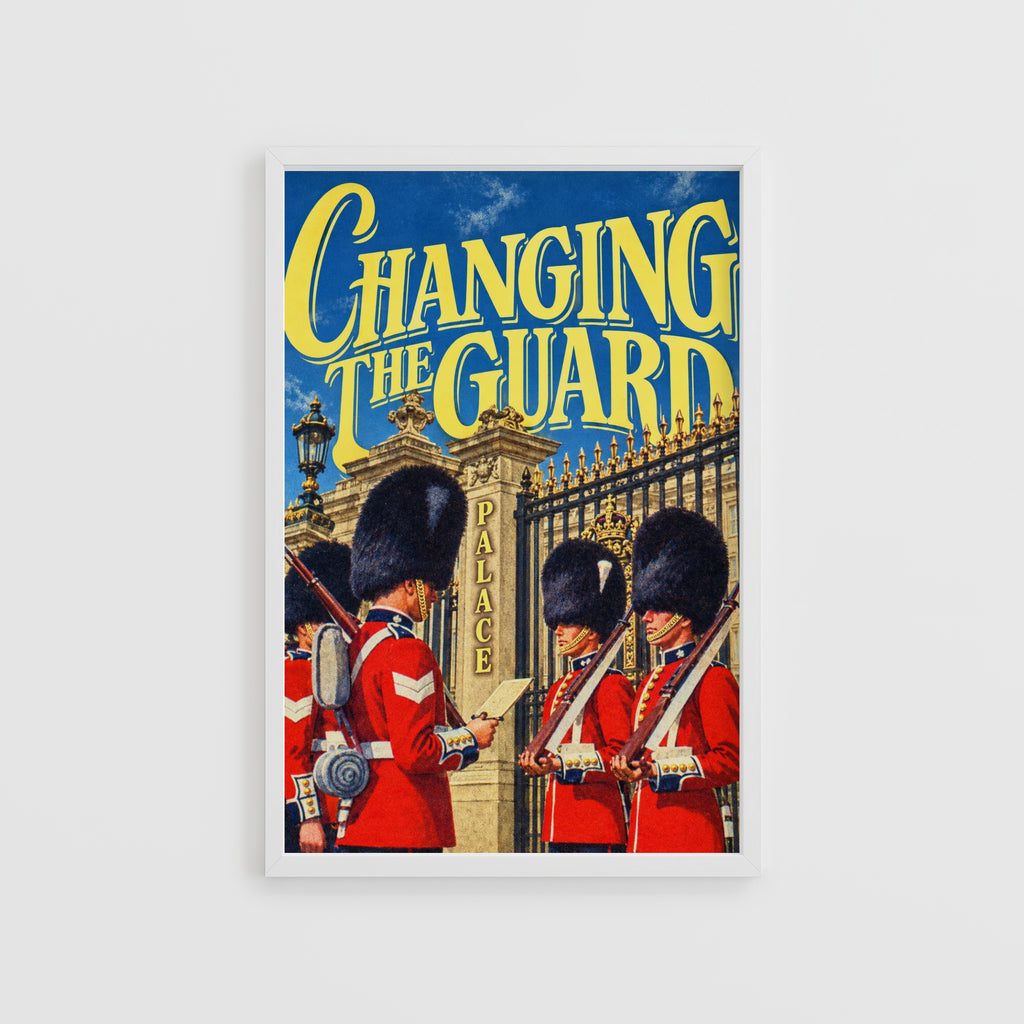 Vintage Changing the Guard Poster, London Print