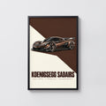 Vintage Koenigsegg Print, Hypercar Wall Art