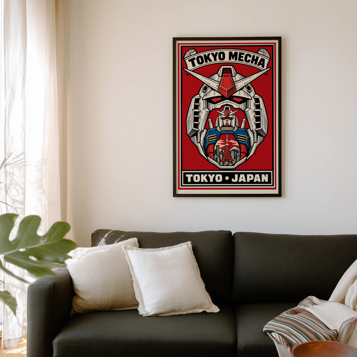 Vintage Tokyo Mecha Print, Japanese Robot Poster