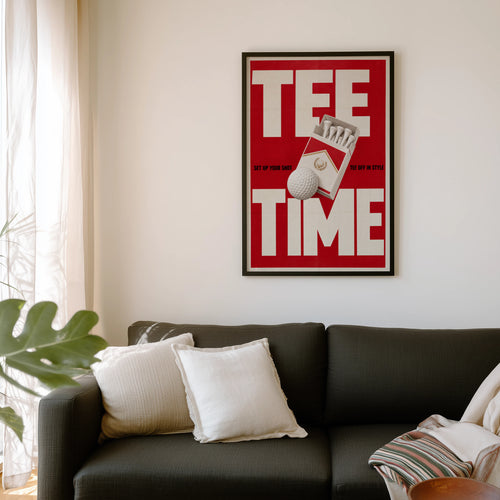 Vintage Golf Tee Poster, Retro Advert Wall Art, Print