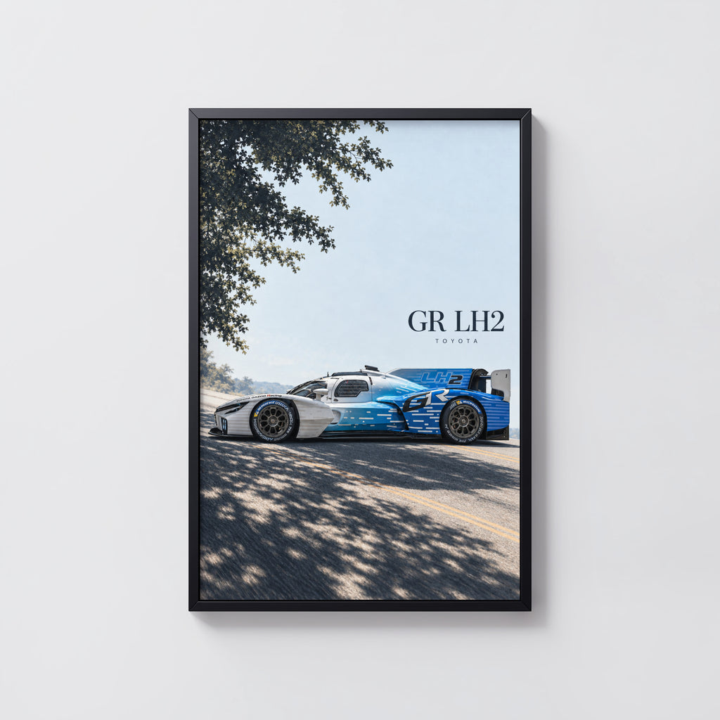 Vintage Toyota Racing Car Print, Le Mans Wall Art