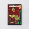 Vintage Cocktail Poster, Retro Bar Wall Art, Print