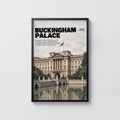 Vintage Buckingham Palace London Poster, Wall Art Print