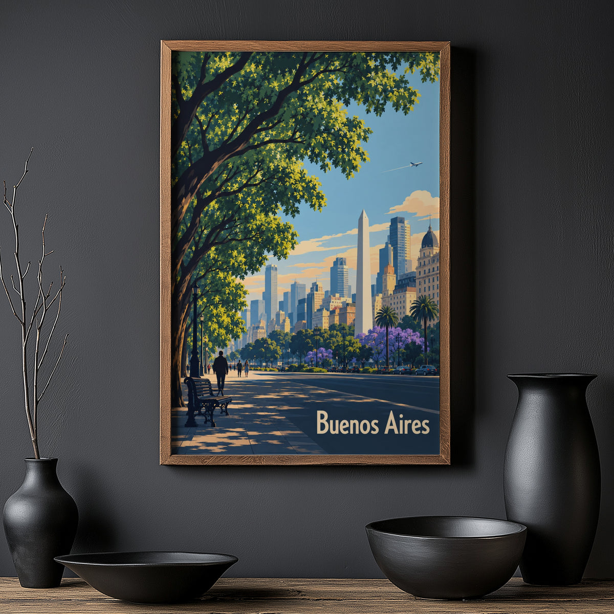 Vintage Buenos Aires Poster, Argentina Wall Art, Print