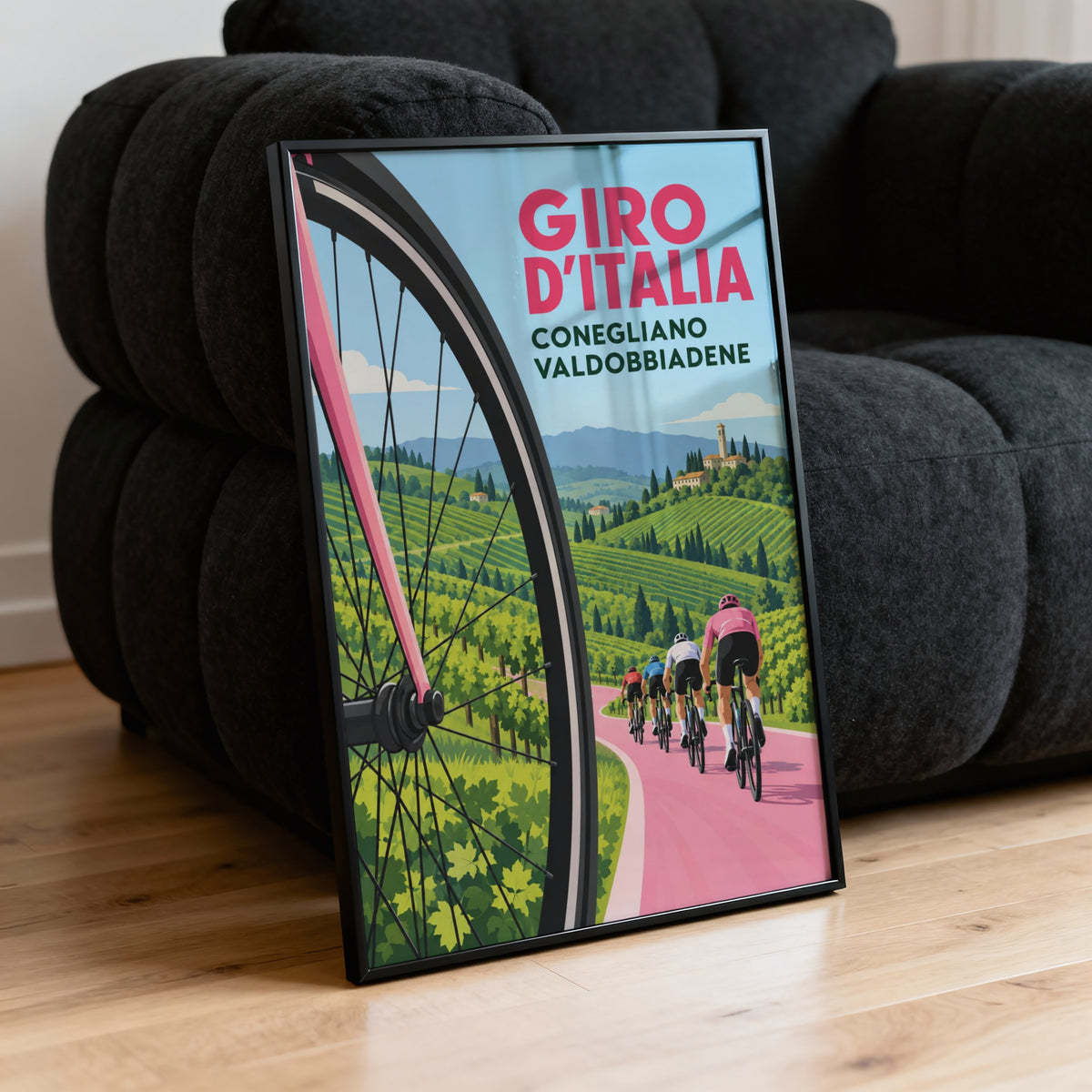 Vintage Giro d'Italia Poster, Cycling Wall Art, Italy Print