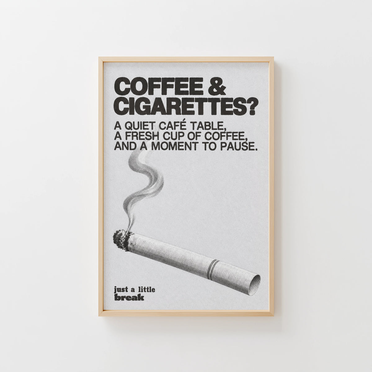 Vintage Coffee Print and Poster, Cafe Kitchen Wall Art