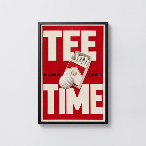 Vintage Golf Tee Poster, Retro Advert Wall Art, Print