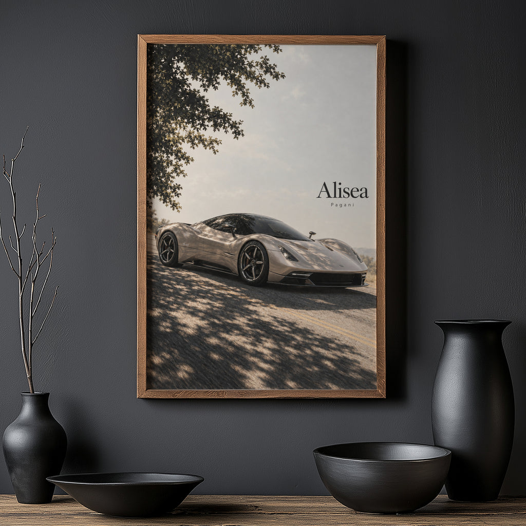 Vintage Pagani Alisea Supercar Print
