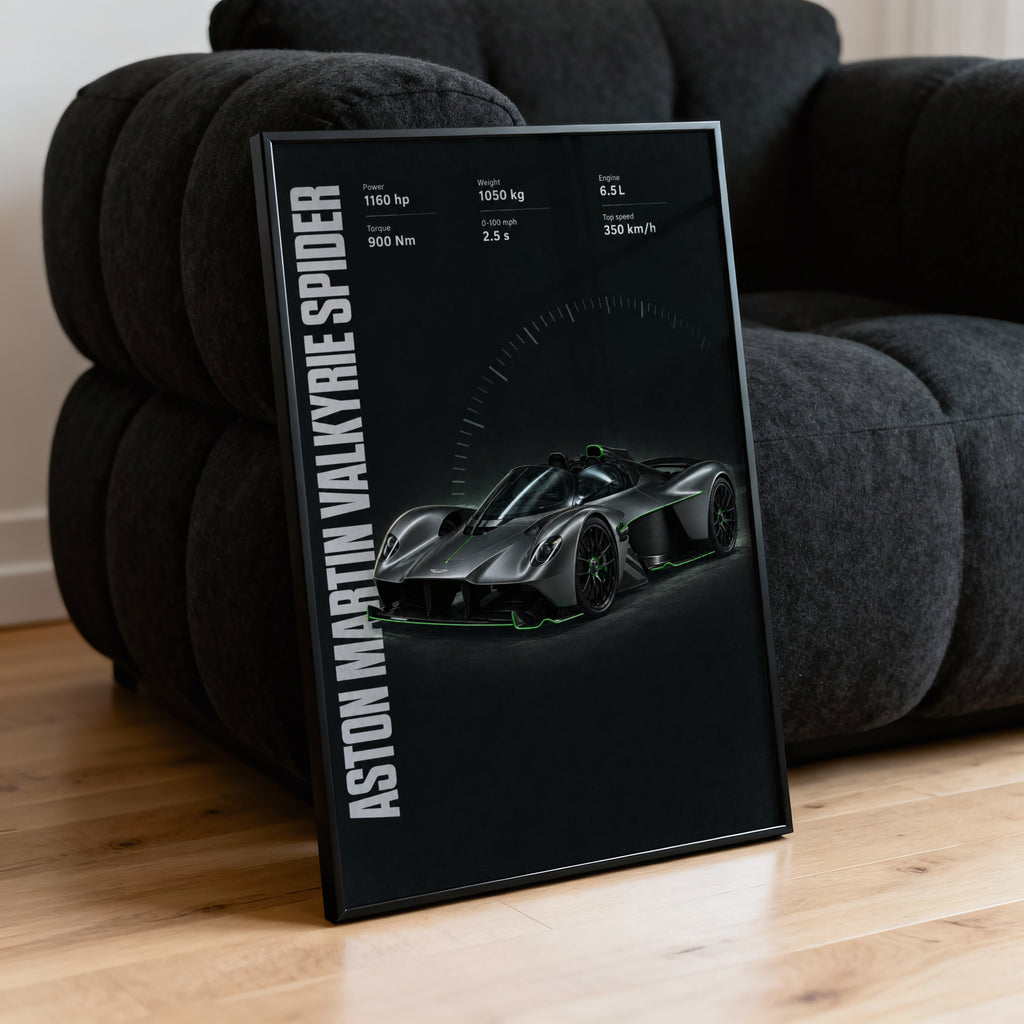Vintage Aston Martin Valkyrie Spider Print