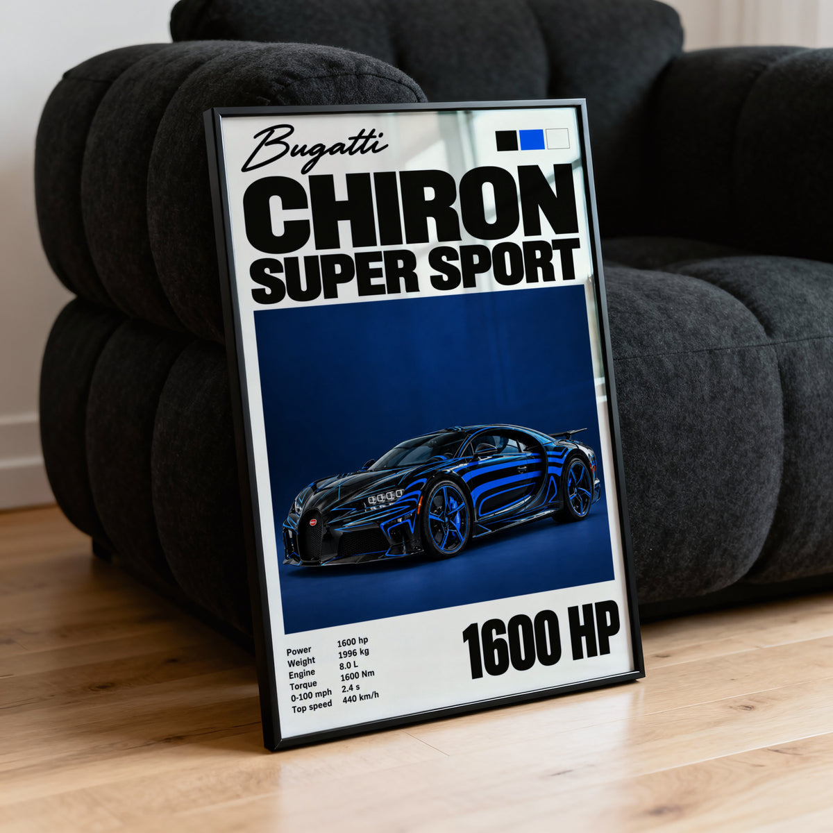 Vintage Bugatti Chiron Super Sport Print, Car Poster