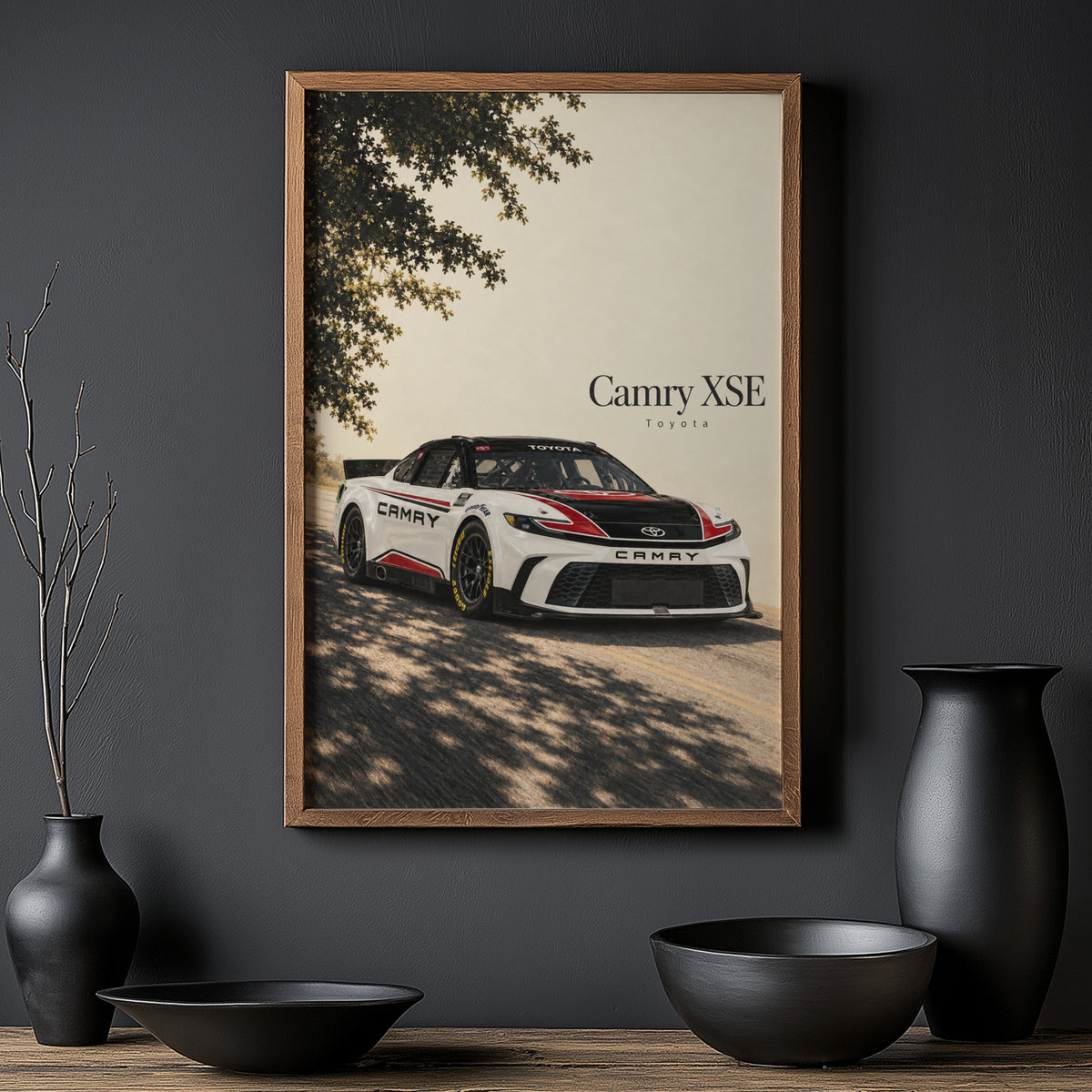 Vintage Toyota Camry XSE Print, Racing Car Art