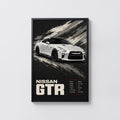 Vintage Nissan GTR Print, Car Wall Art