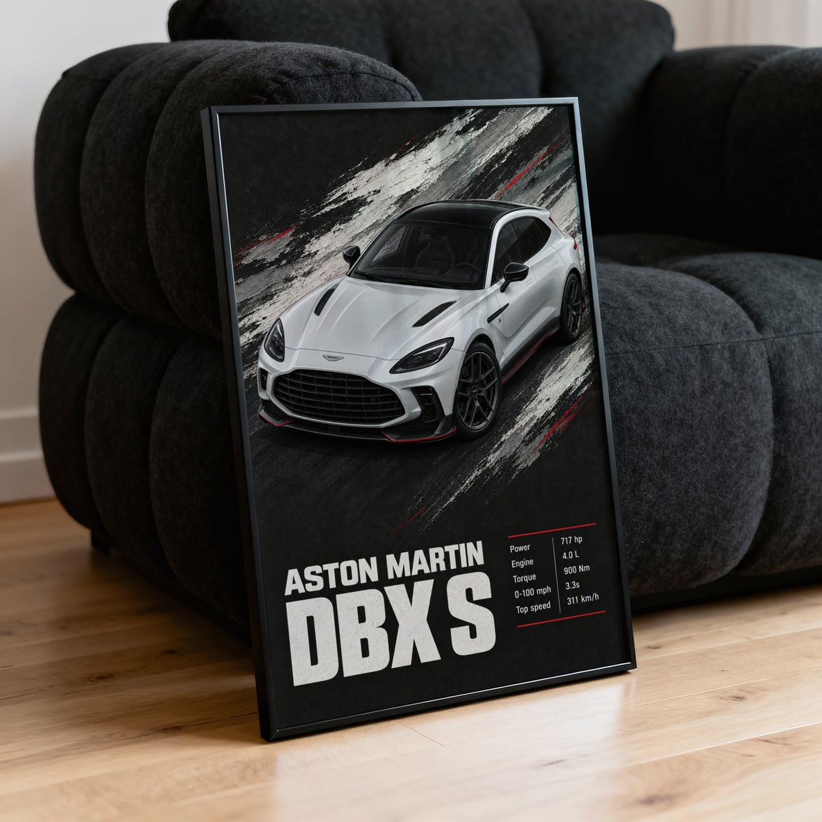 Vintage Aston Martin DBX S Print, Car Poster, Wall Art